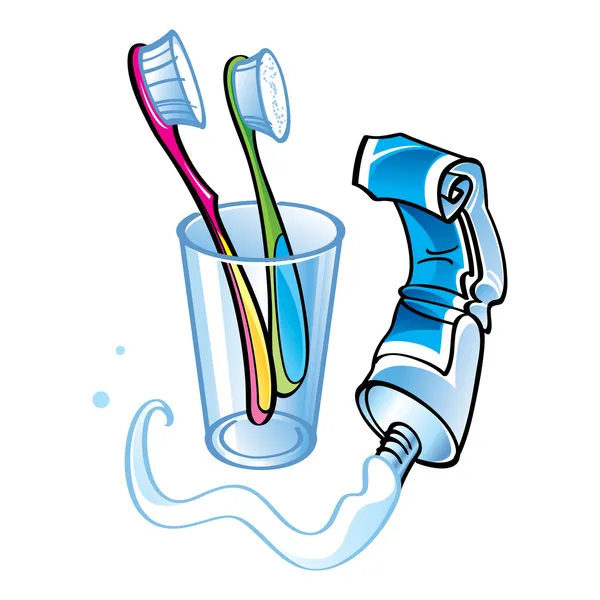 歯の洗浄 — ストックベクタ