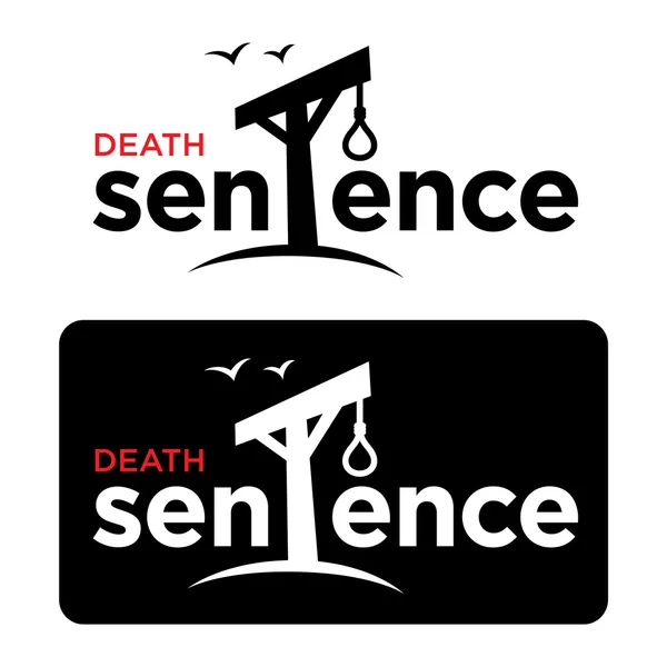 Death sentence — Stock Vector