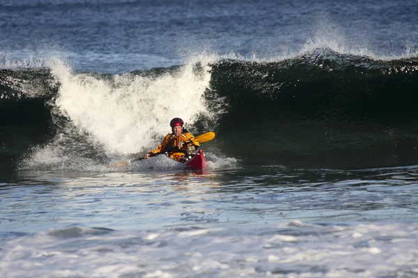 Kayaker em ação — Fotografia de Stock