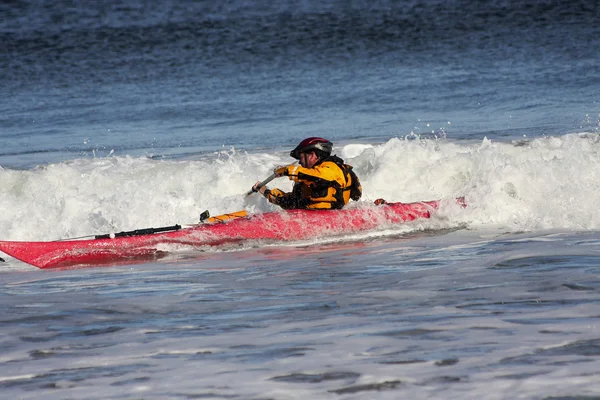 Kayaker em ação — Fotografia de Stock