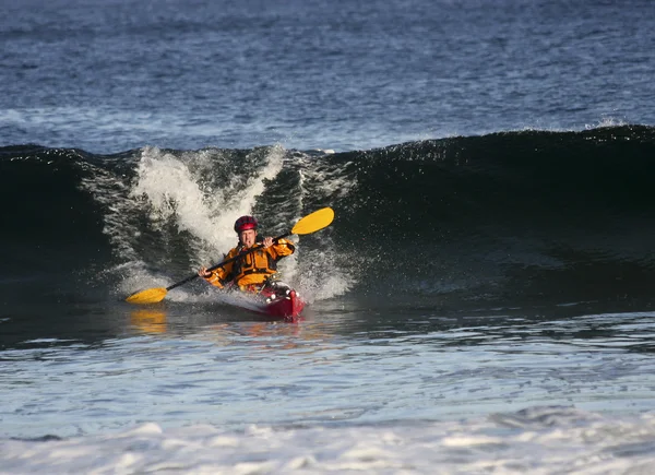 Kayaker in azione — Foto Stock