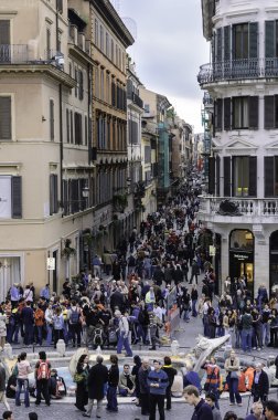 İspanya'nın zarif bir yere kalabalık