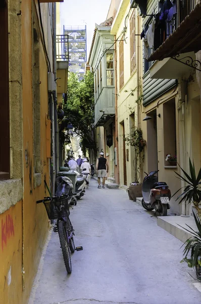 Backyard narrow street of Chania — Stock Photo, Image