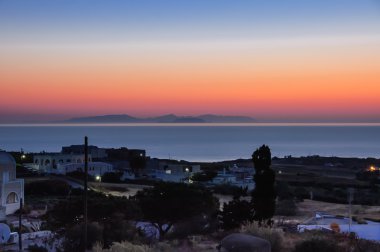 сутінкового час на Егейському морі 