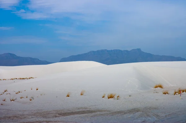 Colore Luci Del Parco Nazionale White Sands Sotto Bellissimo Cielo — Foto Stock
