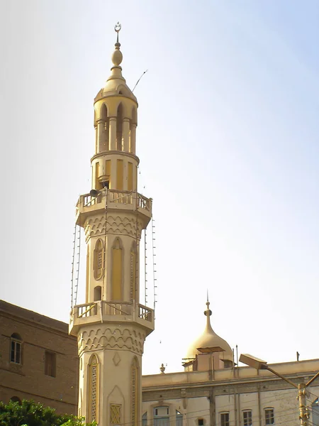 Minaret Nile Village Esna Egypt — 스톡 사진