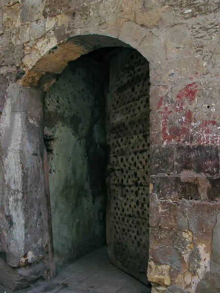 Mysterious Portico Coptic Area Cairo Egypt — Stock Photo, Image