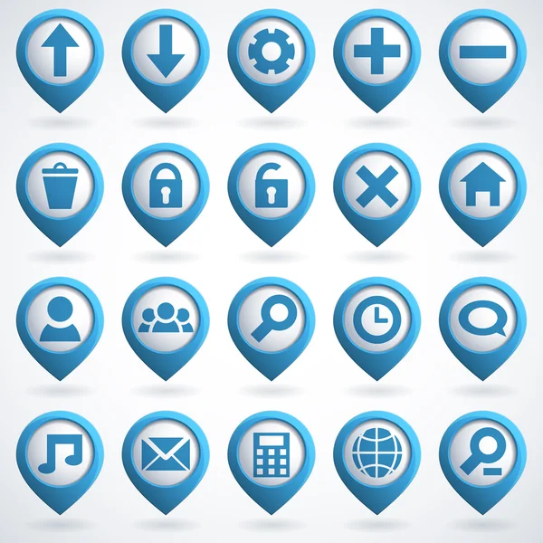 Conjunto de iconos web — Vector de stock