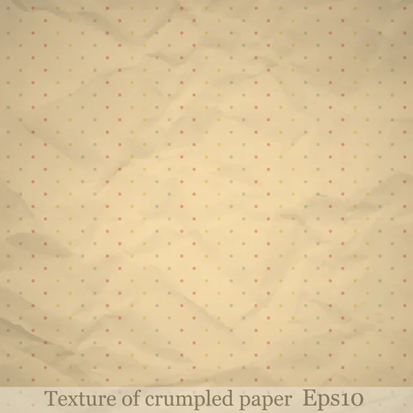 Текстура скомканной бумаги — стоковый вектор