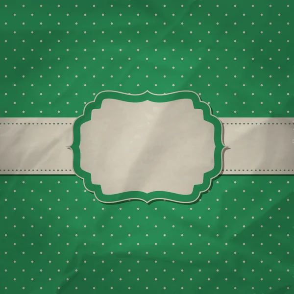 Ретро зеленій рамці — стоковий вектор