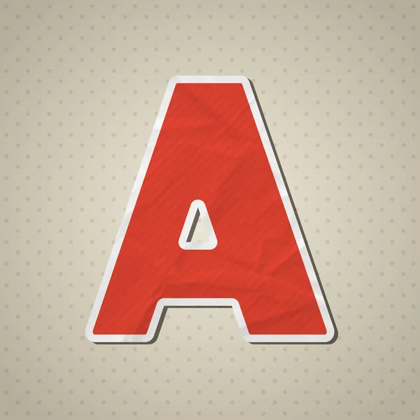 Бумажный алфавит — стоковый вектор