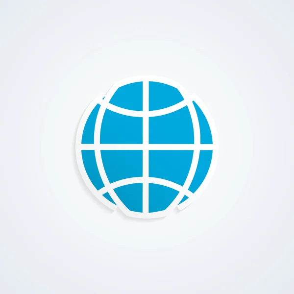 Globus-Ikone — Stockvektor