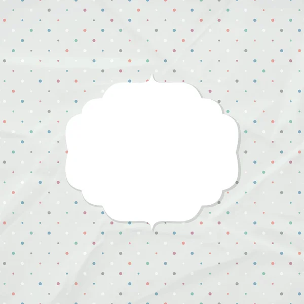 Cadre sur fond de papier froissé — Image vectorielle