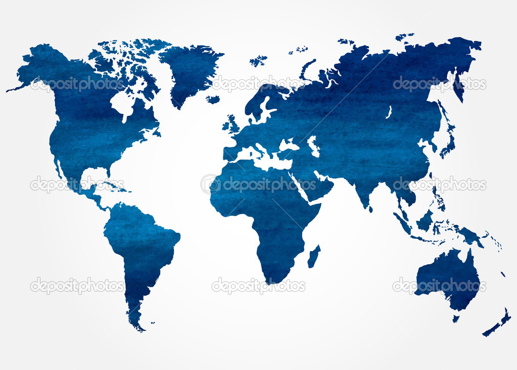 Abstract background with map of the world