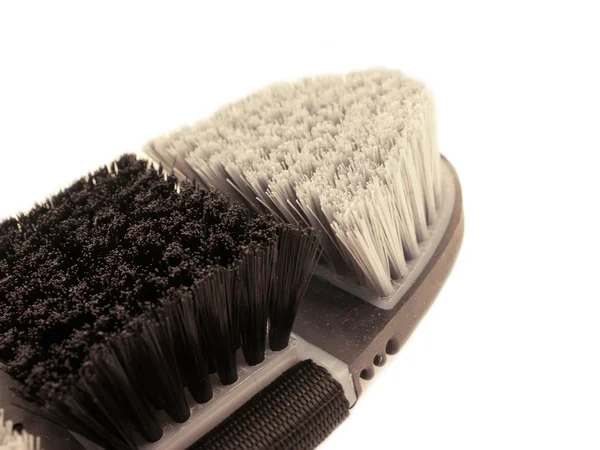 Soft brush for grooming horses — Stock Photo, Image