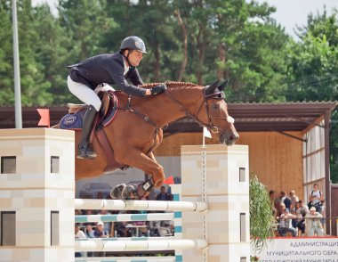 Binicilik sporu atlama