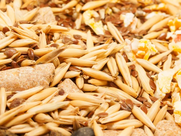 Müsli för häst bakgrund. makro — Stockfoto