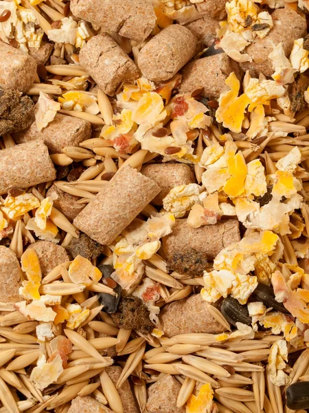 Müsli för häst bakgrund. närbild — Stockfoto