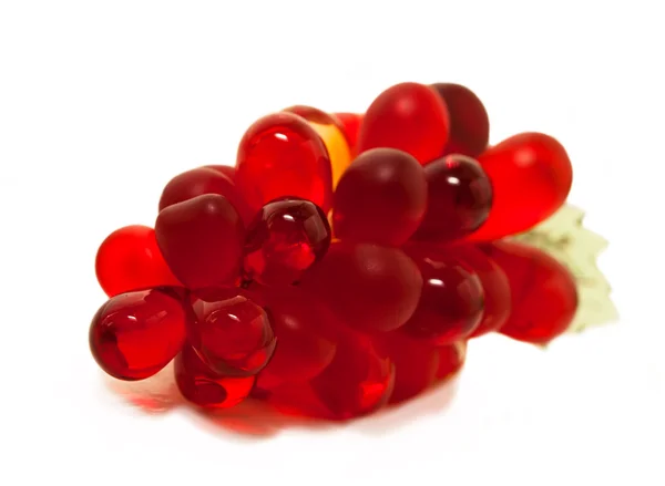 Dekoratif kırmızı üzüm cam — Stok fotoğraf