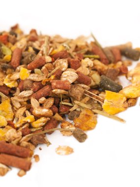 probiyotik arka at için doğal müsli. Makro