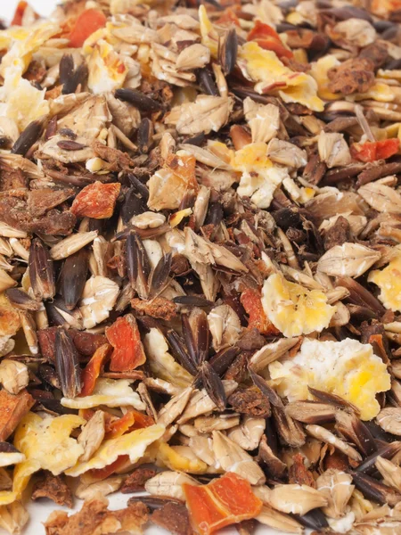 Natural sportive  muesli background. for horse. — Stock Photo, Image