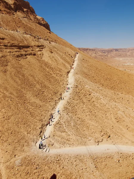 Silnice v pevnosti masada, Izrael — Stock fotografie