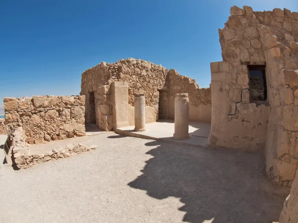Ruinen der Heldenburg in der Festung Masada, Island — Stockfoto
