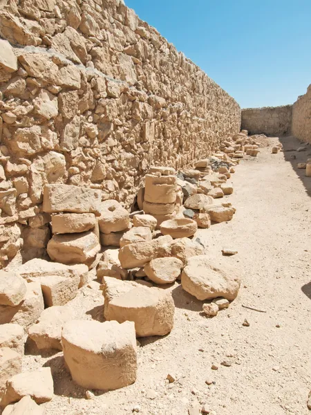 Ruinen der Heldenburg in der Festung Masada, Island — Stockfoto