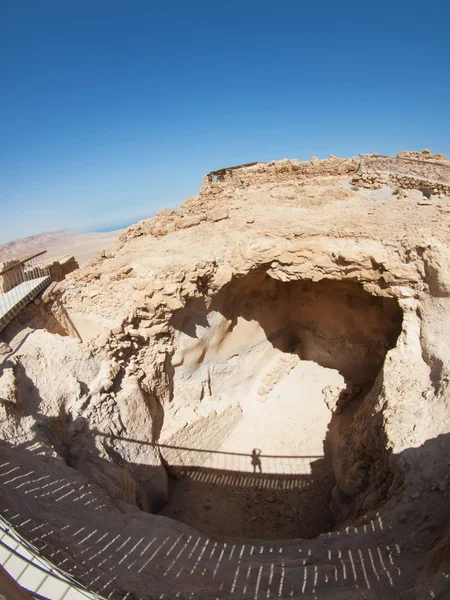 Ruins of Herods castle in fortress Masada, Israel — Stock Photo, Image