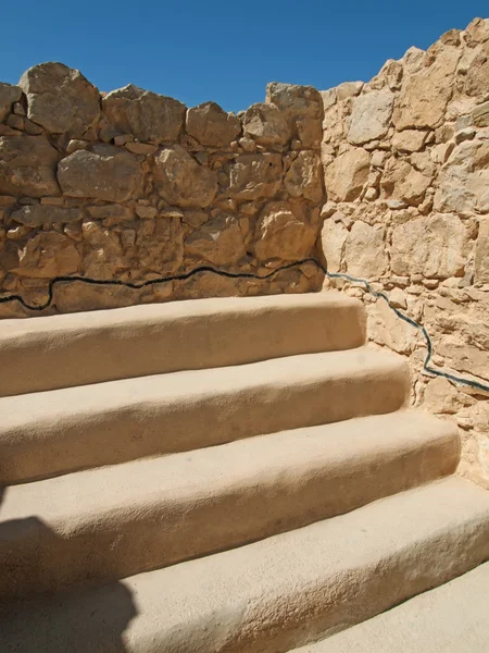 Antica sinogoga nella fortezza Masada — Foto Stock