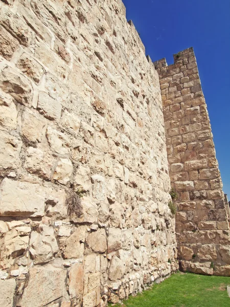 Stadtmauer von altem jerusalem — Stockfoto