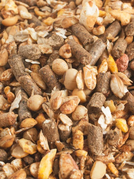 Hoogwaardige natuurlijke sportieve muesli achtergrond. voor paard. CLO — Stockfoto