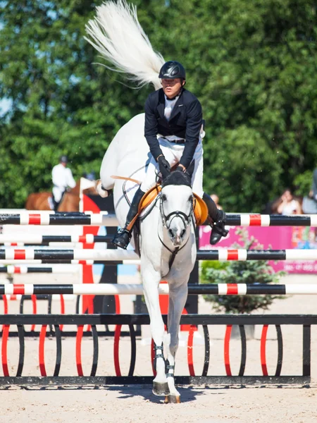 Petrohrad Červenec 06: rider Michail Sergejevič safronov na copperphild — Stock fotografie