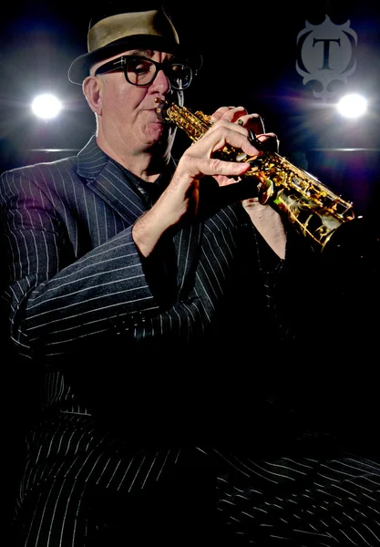 Saxophonist lizenzfreie Stockbilder