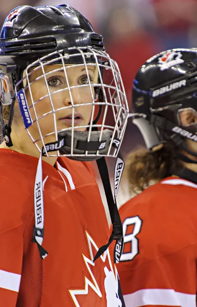 Utkání v ledním hokeji žen World Championship Zlatá medaile - Kanada V Usa — Stock fotografie
