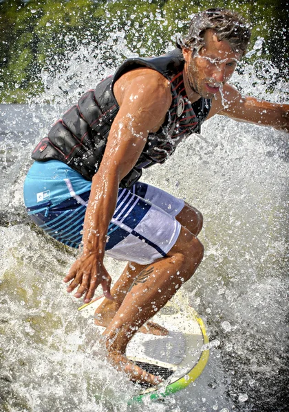 Wake Surfing — Stock Photo, Image