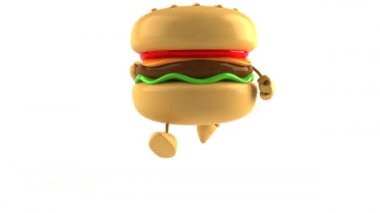 çalışan hamburger