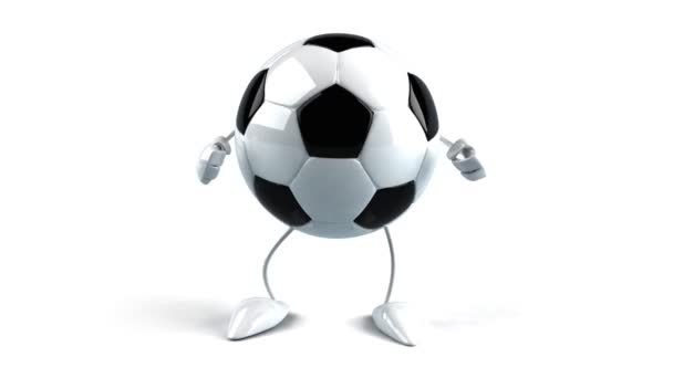 Pallone da calcio danza — Video Stock