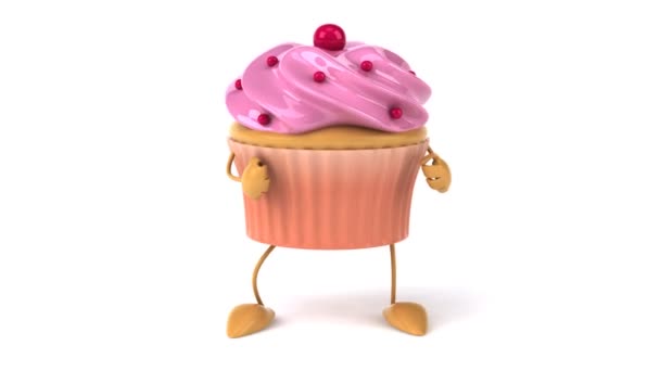 Dans cupcake — Stok video