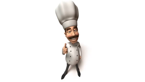 Chef with thumbs up — Stock Video