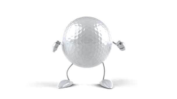 М'яч для гольфу — стокове відео