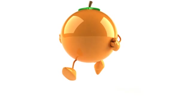 オレンジ色の実行 — ストック動画