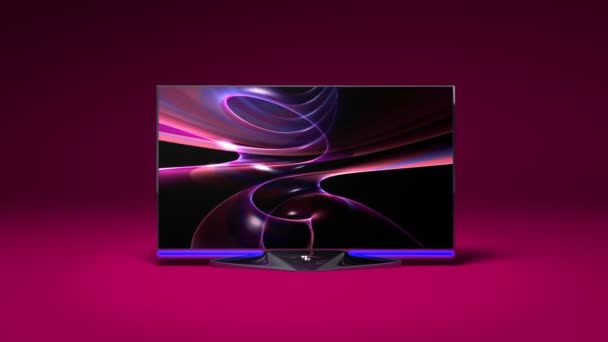 Tv de plasma — Vídeo de Stock