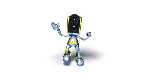 Robot Dancing to techno (boucle avec canal alpha ) — Video