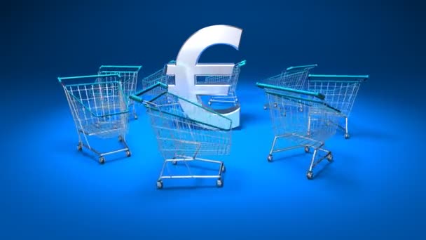 Poder de compra, euro — Vídeo de Stock