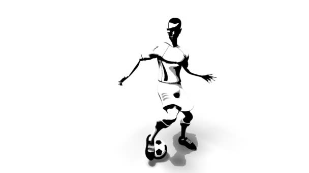 Soccer player — Stock Video