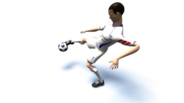 Soccer player — Stock Video