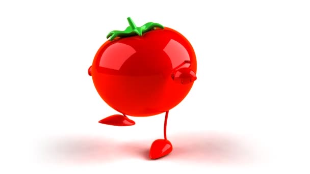 Tomaten tanzen Hip-Hop — Stockvideo