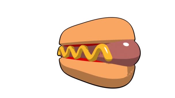 Hot-Dog — Wideo stockowe