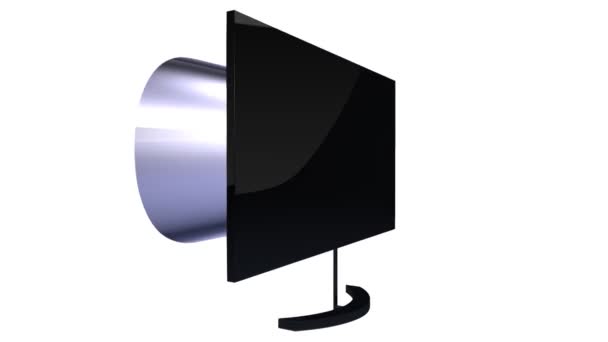 3D-TV (med alpha) — Stockvideo